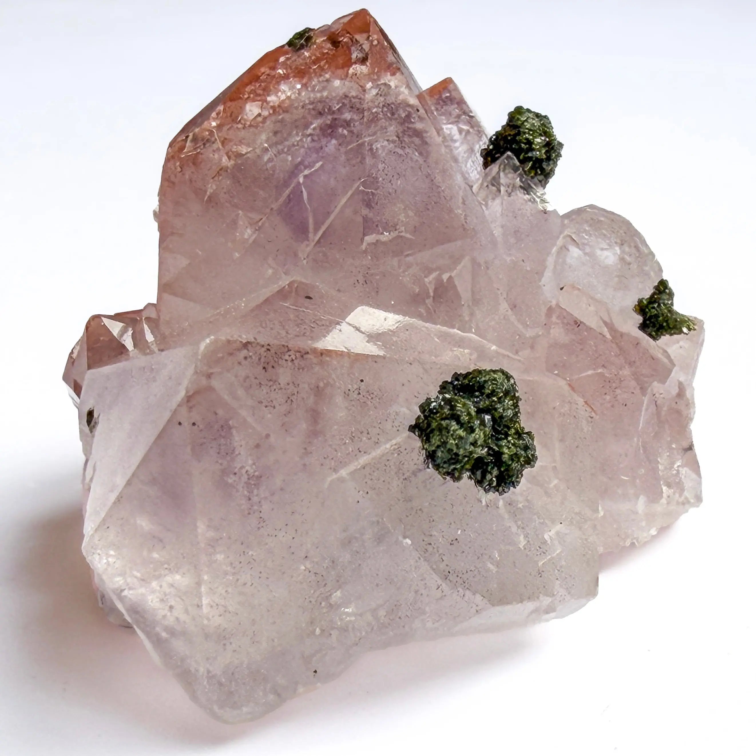 Sichuan Garden Quartz - Pink Amethyst with Epidote, Hematite Inclusions view 2